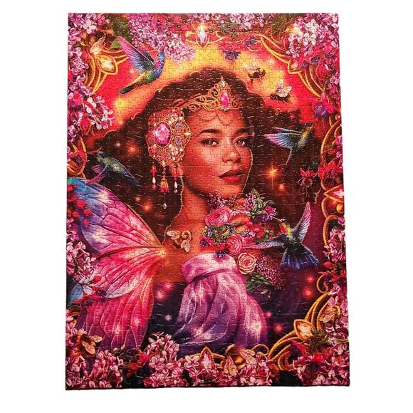 Flights of Fantasy Summer Queen Glitter Edition 1000 Piece Jigsaw Puzzle Buffalo - Picture 4 of 8